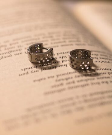 Sparkling silver hoop earrings with radiant, timeless elegance