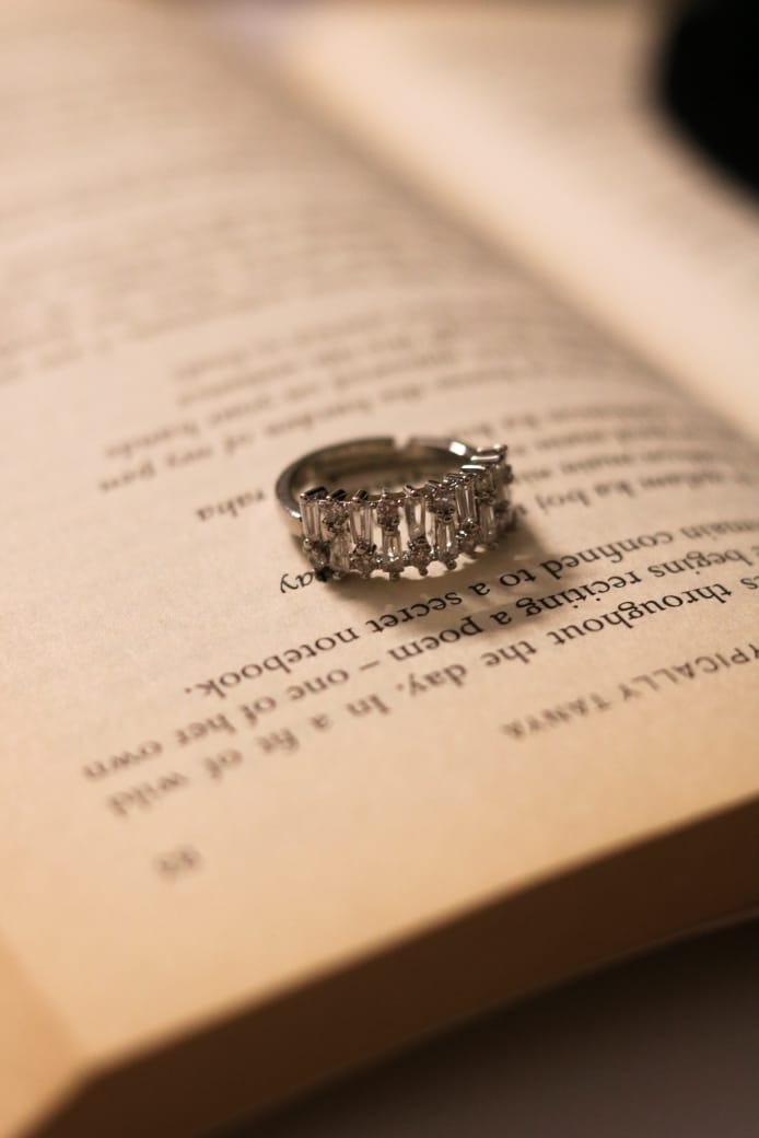 Dazzling Stone Silver Ring