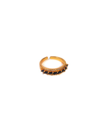 Midnight Marquise Eternity Adjustable Ring